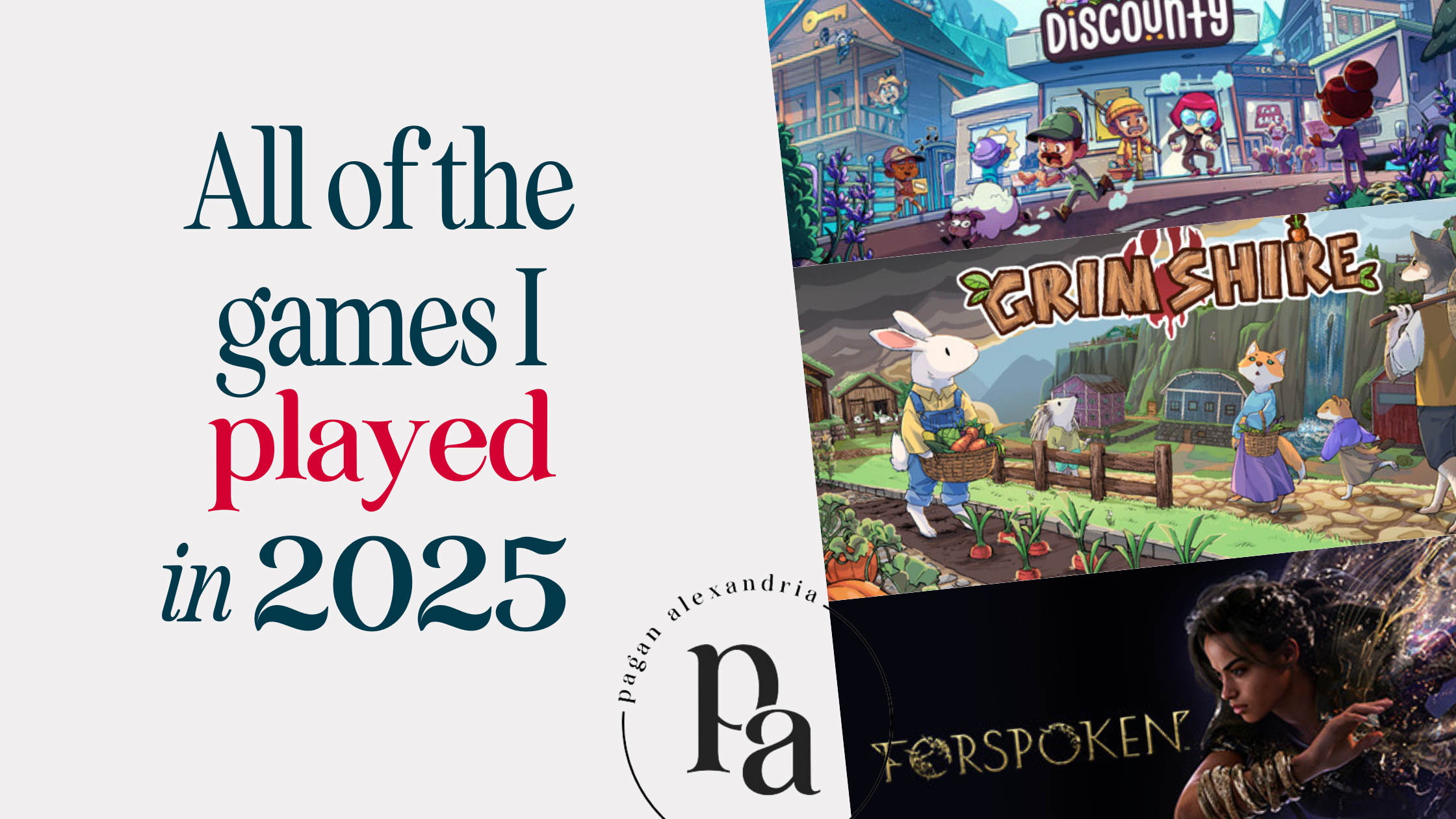 (Review) All The Games I Played in 2025! - Pagan Alexandria